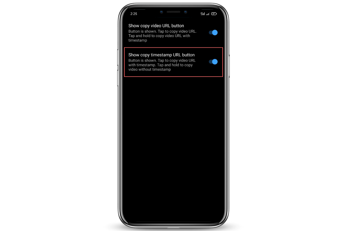 Enable Copy YouTube Video URL with Timestamps