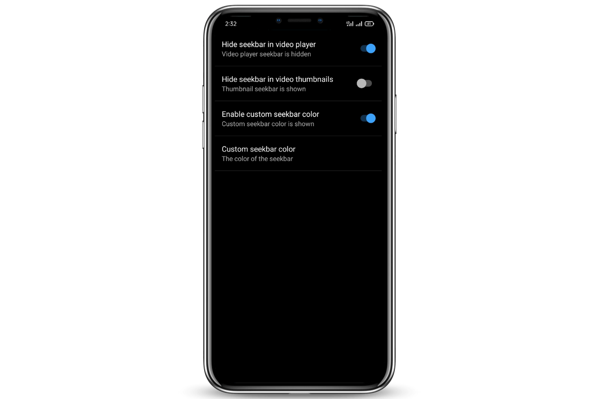 How to Hide or Customize Seekbar in YouTube ReVanced