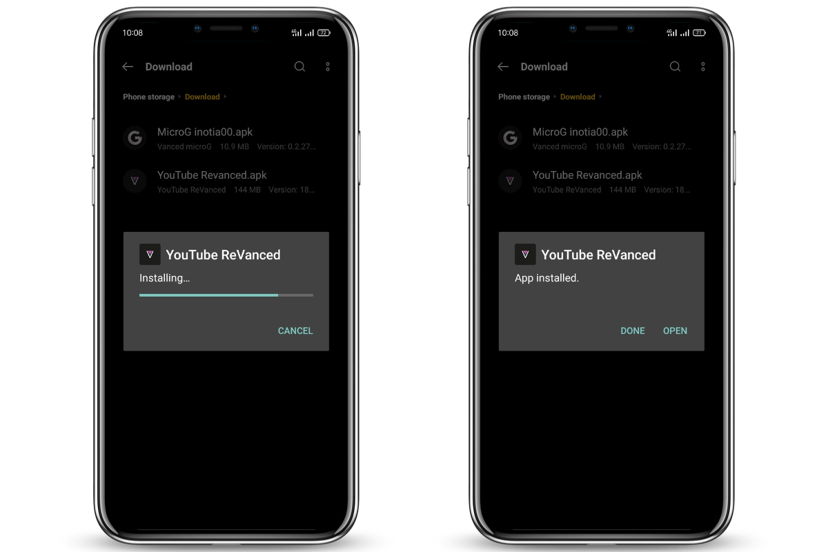 Installing YT ReVanced 1