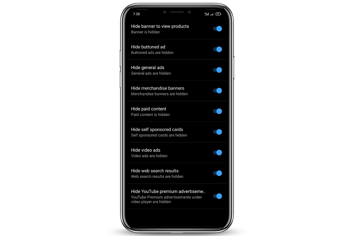 Manually Select Which Ads to Show