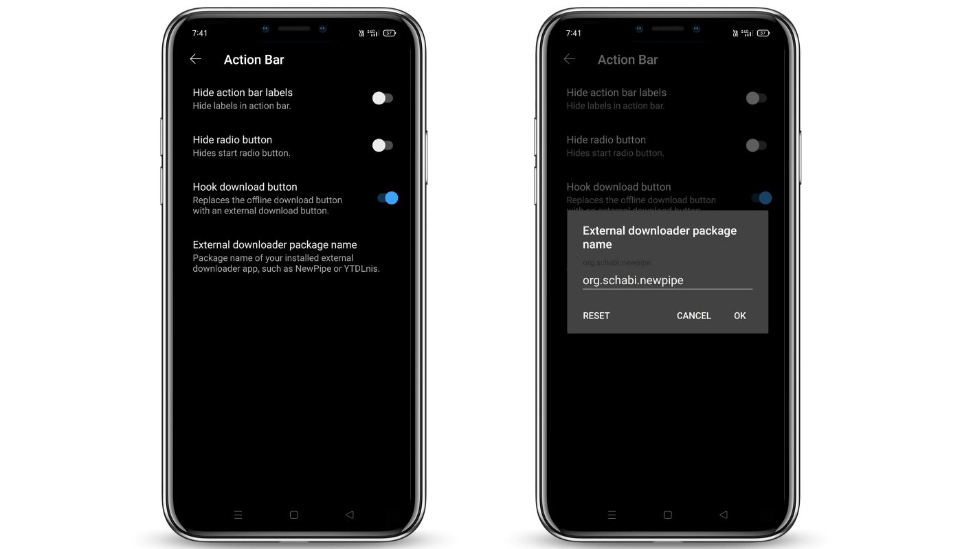 Change Package Name of the Downloader to NewPipe