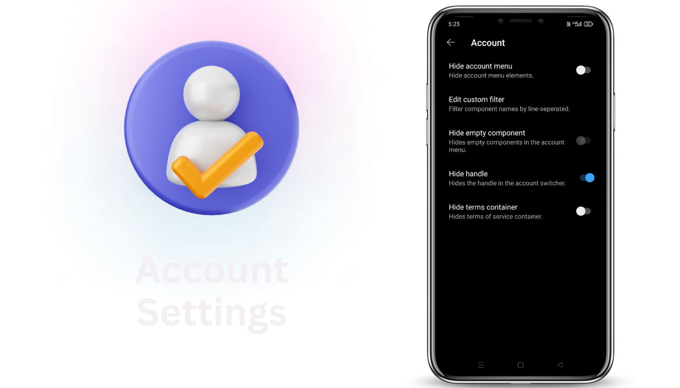 ReVanced Music Accont Settings