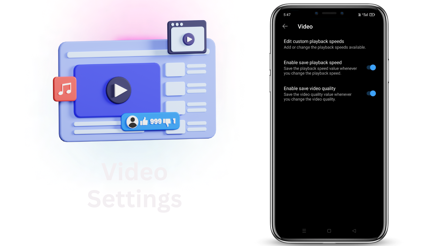 ReVanced Music Video Settings
